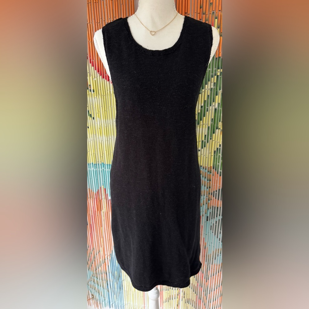 Free People Black Sleeveless Mini Dress